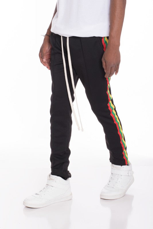 RASTA TAPED TRACK PANTS – Trend Me Now