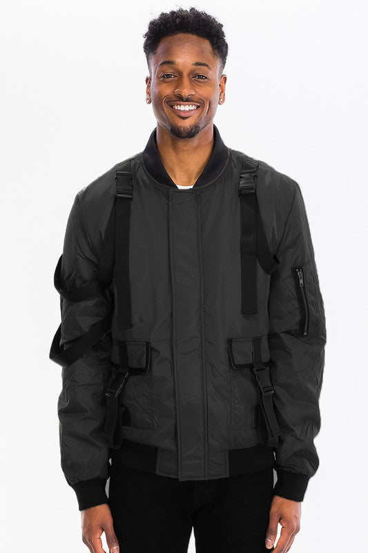 MENS UTILITY STRAP JACKET – Trend Me Now